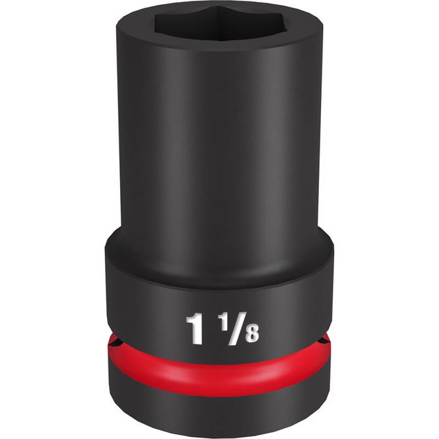 Milwaukee 1-1/8 in. X 1 in. drive SAE 6 Point Deep Impact Socket