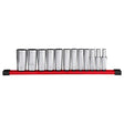 Milwaukee 3/8 in. drive SAE 12 Point Deep Well Socket Set 12 pc