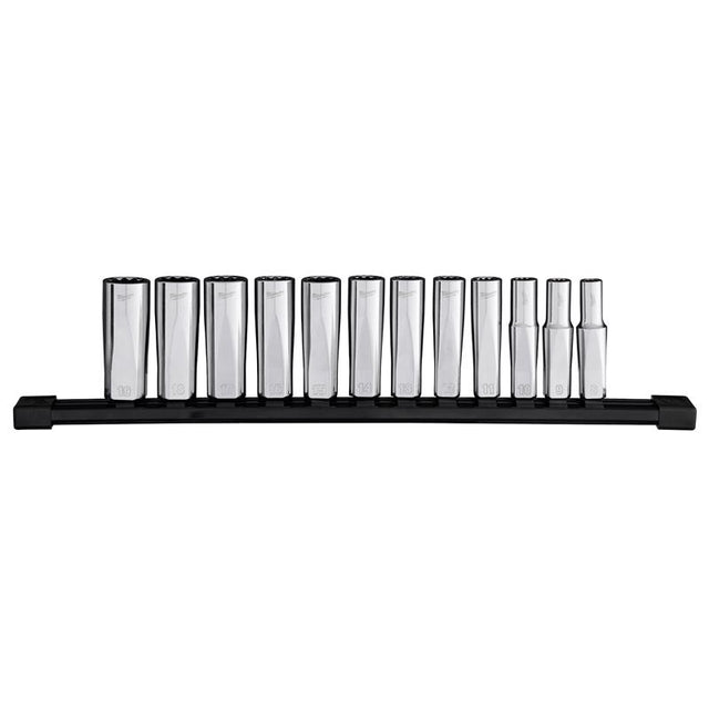 Milwaukee 3/8 in. drive Metric 12 Point Socket 12 pc