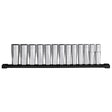 Milwaukee 1/2 in. drive Metric 12 Point Deep Well Socket Set 13 pc