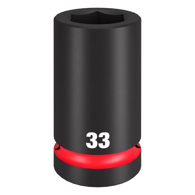 Milwaukee 33 mm X 1 in. drive Metric 6 Point Deep Socket