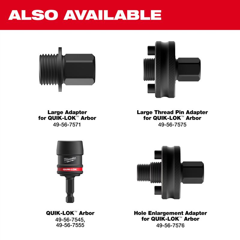 Milwaukee Small Arbor Adapter