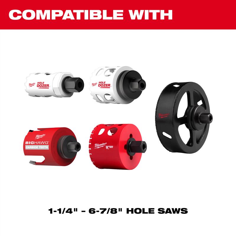 Milwaukee    Steel 4.76 in. L Arbor
