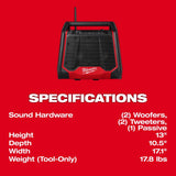Milwaukee Wireless Bluetooth Weather Resistant Radio + Charger