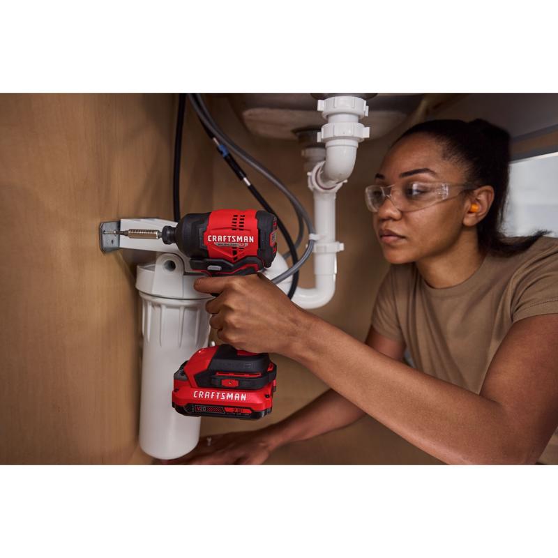 Craftsman V20 Brushless RP 1/4 in. Cordless Brushless Impact Driver Kit (Battery & Charger)