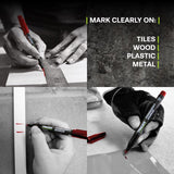 Tracer 6 in. L Permanent Marker Red 1 pc