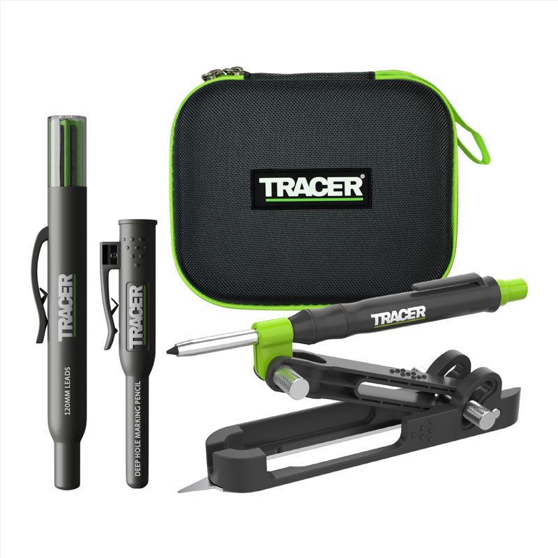 Tracer ProScribe 6.5 in. L X 0.11 in. D Aluminum/Plastic Kit with Deep Hole Pencil & Lead Refills Co