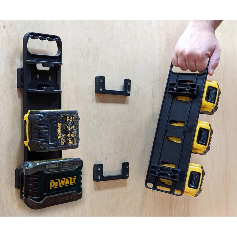 StealthMounts DeWalt MAX/XR and FlexVolt Battery Rack Black – Factory ...