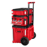 Milwaukee Packout 11.5 in. W X 4.9 in. H X 4.3 in. D Small Parts Bin Plastic 2 compartments Black/Re