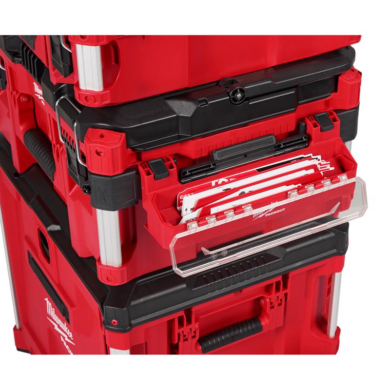 Milwaukee Packout 11.5 in. W X 3.6 in. H X 3.6 in. D Storage Organizer Plastic 1 compartments Black/