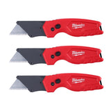 Milwaukee 6 in. Flip Folding Utility Knife Red 3 pc