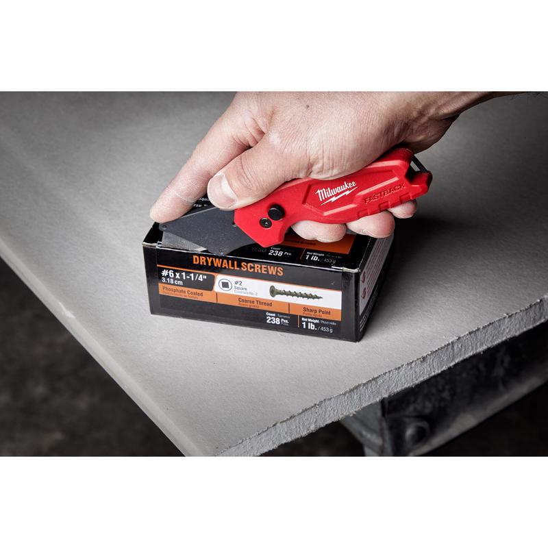 Milwaukee 6 in. Flip Folding Utility Knife Red 3 pc