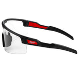 Milwaukee Wrap Around Safety Glasses Clear Lens Black Frame 1 pair
