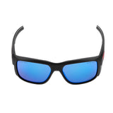 Milwaukee Anti-Fog Polarized Wrap Around Safety Glasses Blue Mirror Lens Black Frame 1 pair