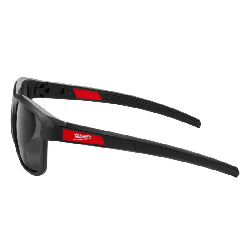 Milwaukee Full Frame Safety Glasses Black Lens Black Frame 1 pair