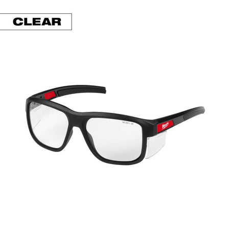 Milwaukee Full Frame Safety Glasses Clear Lens Black Frame 1 pair