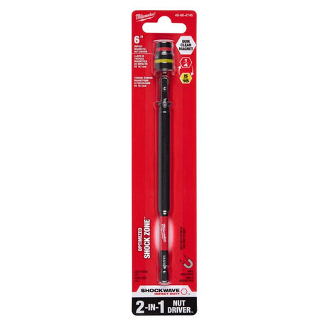 Milwaukee Shockwave 6 in. L Steel 2-in-1 Magnetic Nut Driver 1 each