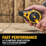 DeWalt Red Bi-Material Chalk Line Reel Kit Bold Braided Line