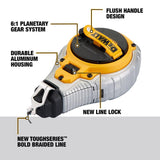 DeWalt Toughseries Red Chalk Line Reel Kit Bold Braided Line