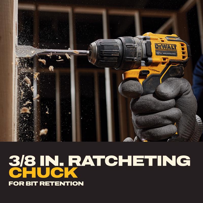 DeWalt 12V MAX XTREME 3/8 in. Brushless Compact Cordless Drill/Driver Kit (Battery & Charger)