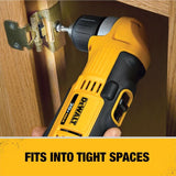 DeWalt 20V MAX 3/8 in. Brushed Cordless Right Angle Drill Tool Only