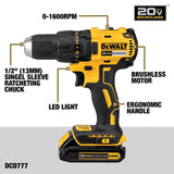 DeWalt 20V MAX Cordless Brushed 5 Tool Combo Kit