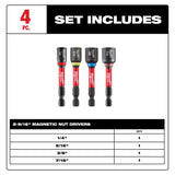 Milwaukee 1/4 in. Steel Nut Driver Set 4 pc