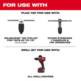 Milwaukee High Carbon Steel SAE NC Plug Tap and Drill Bit Set 2 pc