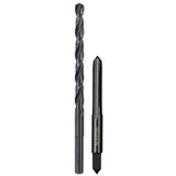 Milwaukee High Carbon Steel Metric Straight Plug Tap and Drill Bit Set 2 pc