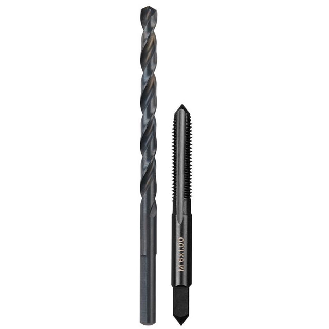 Milwaukee High Carbon Steel Metric Straight Plug Tap and Drill Bit Set 2 pc