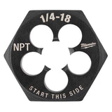 Milwaukee High Carbon Steel SAE Hexagon Die 1 pc