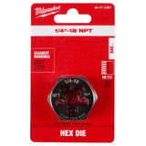 Milwaukee High Carbon Steel SAE Hexagon Die 1 pc