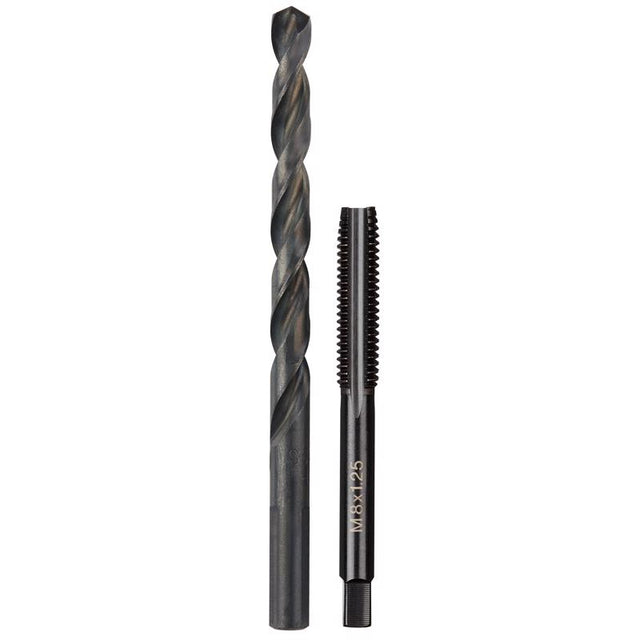 Milwaukee High Carbon Steel Metric Plug Tap and Drill Bit Set 2 pc