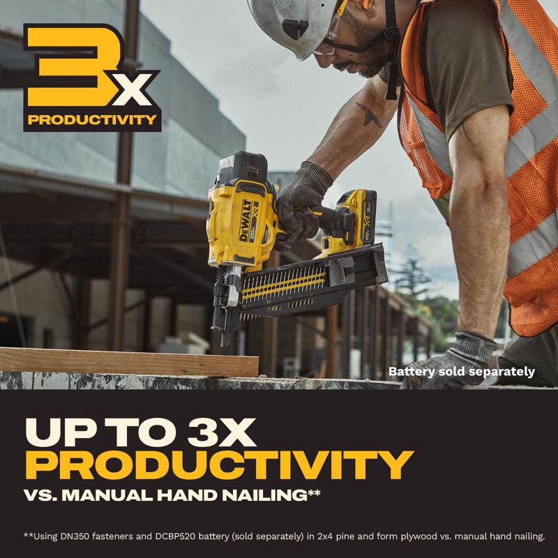 DeWalt 20V MAX XR Cordless 21 deg Collated Duplex Nailer Tool Only