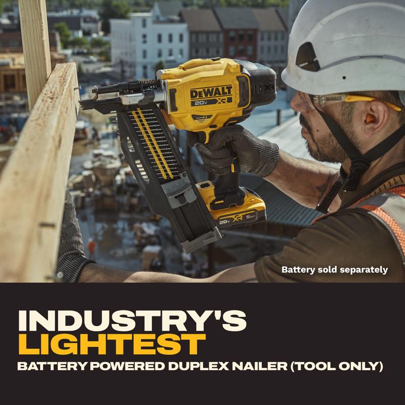 DeWalt 20V MAX XR Cordless 21 deg Collated Duplex Nailer Tool Only