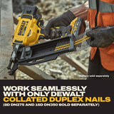 DeWalt 20V MAX XR Cordless 21 deg Collated Duplex Nailer Tool Only