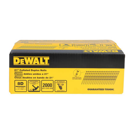DeWalt Plastic Strip Coated Nails 21 deg 2000 pk