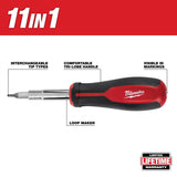 Milwaukee Multi-Bit 11-in-1 Screwdriver 9.8 in. 2 pc