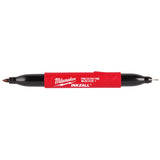 Milwaukee Inkzall Black Ultra Fine and Fine Tips Jobsite Marker 1 pc