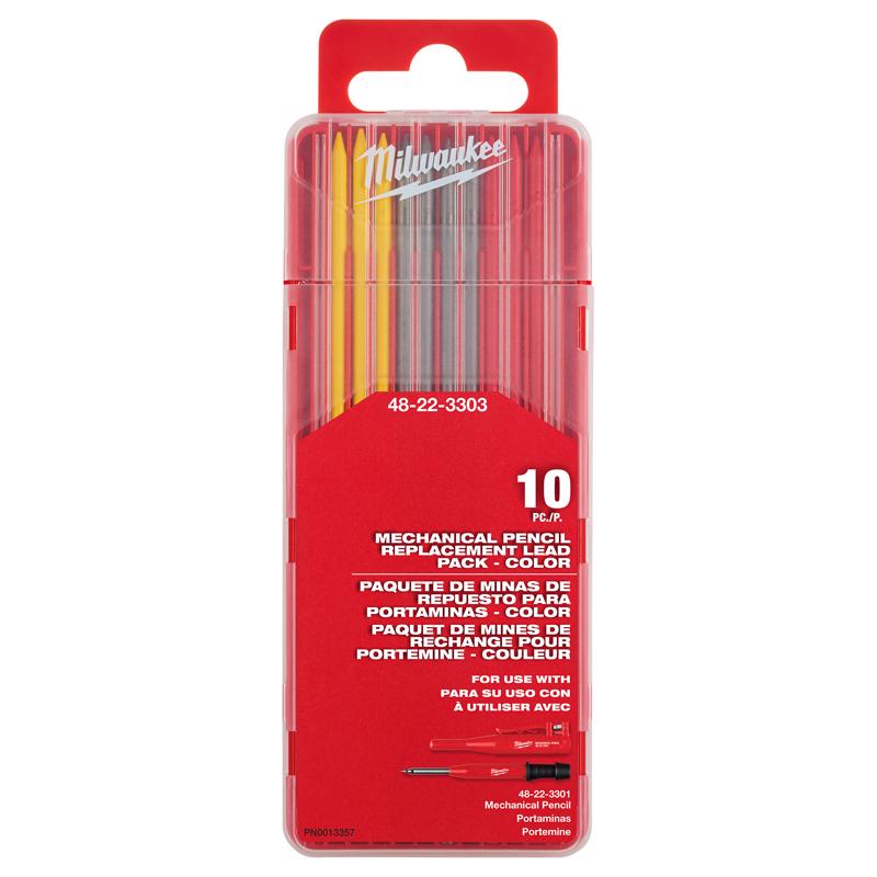 Milwaukee 5.625 in. L Replacement Leads Assorted 10 pc