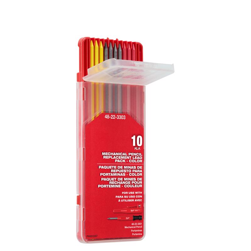 Milwaukee 5.625 in. L Replacement Leads Assorted 10 pc