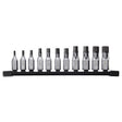 Milwaukee 3/8 in. drive Metric 6 Point Hex Bit Socket Set 11 pc