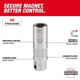Milwaukee 5/8 in. X 3/8 in. drive SAE 6 Point Spark Plug Socket 1 pc