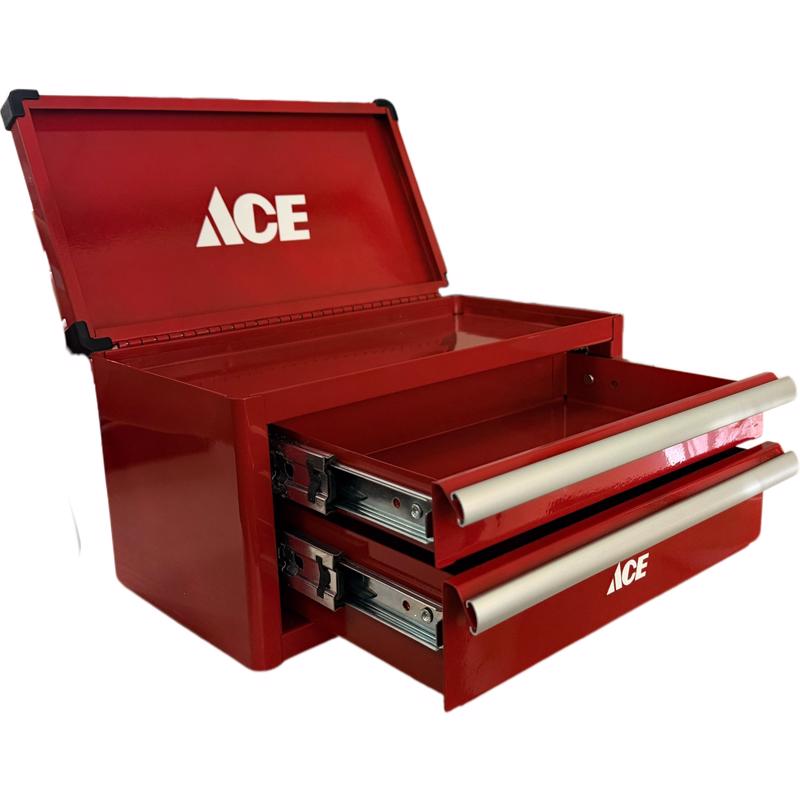 Ace 11 in. Mini Tool Box Red