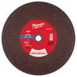 Milwaukee 14 in. D X 1 in. X 7/64 in. thick Metal Cutting Wheel 1 pc