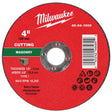 Milwaukee 4 in. D X 5/8 in. X 1/8 in. thick Masonry Cut-Off Wheel 1 pc