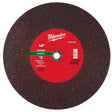 Milwaukee 14 in. D X 1 in. X 1/8 in. thick Masonry Cut-Off Wheel 1 pc