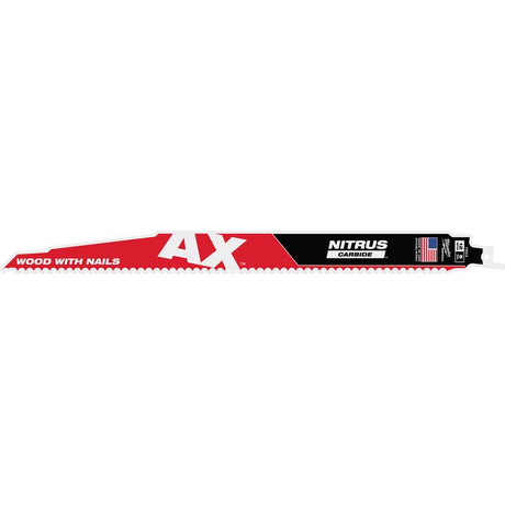 Milwaukee Nitrus 12 in. Carbide Reciprocating Saw Blade 5 TPI 1 blade