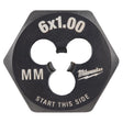 Milwaukee High Carbon Steel Metric Hexagon Die M6-1.0 mm 1 pc