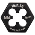 Milwaukee High Carbon Steel Metric Hexagon Die M10-1.5 mm 1 pc